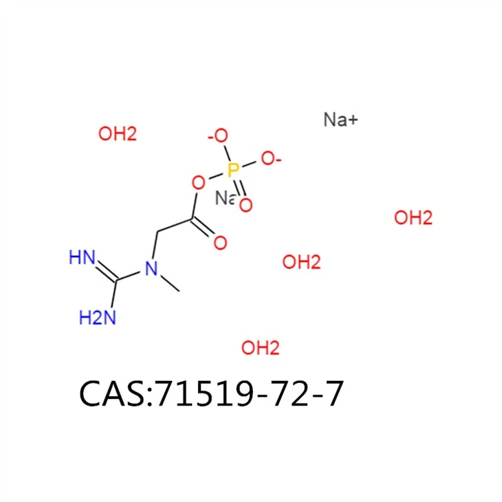 Disodium Creatine phosphate tetrahydrate structure