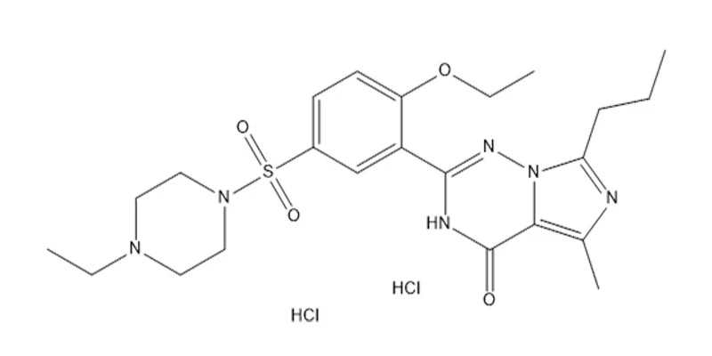 Vardenafil Dihydrochloride C23H33ClN6O4S Vardenafil Dihydrochloride C23H33ClN6O4S